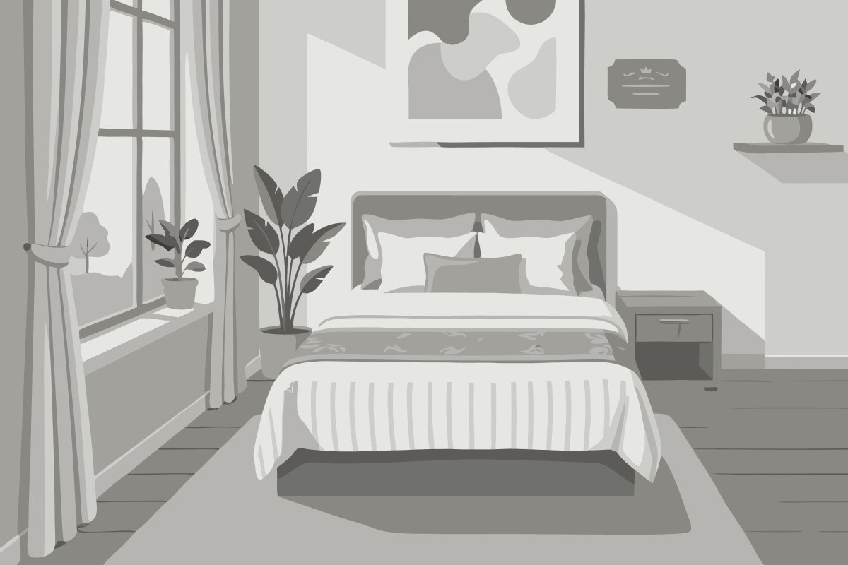 Air-Conditioned double Room – 1 or 2 beds